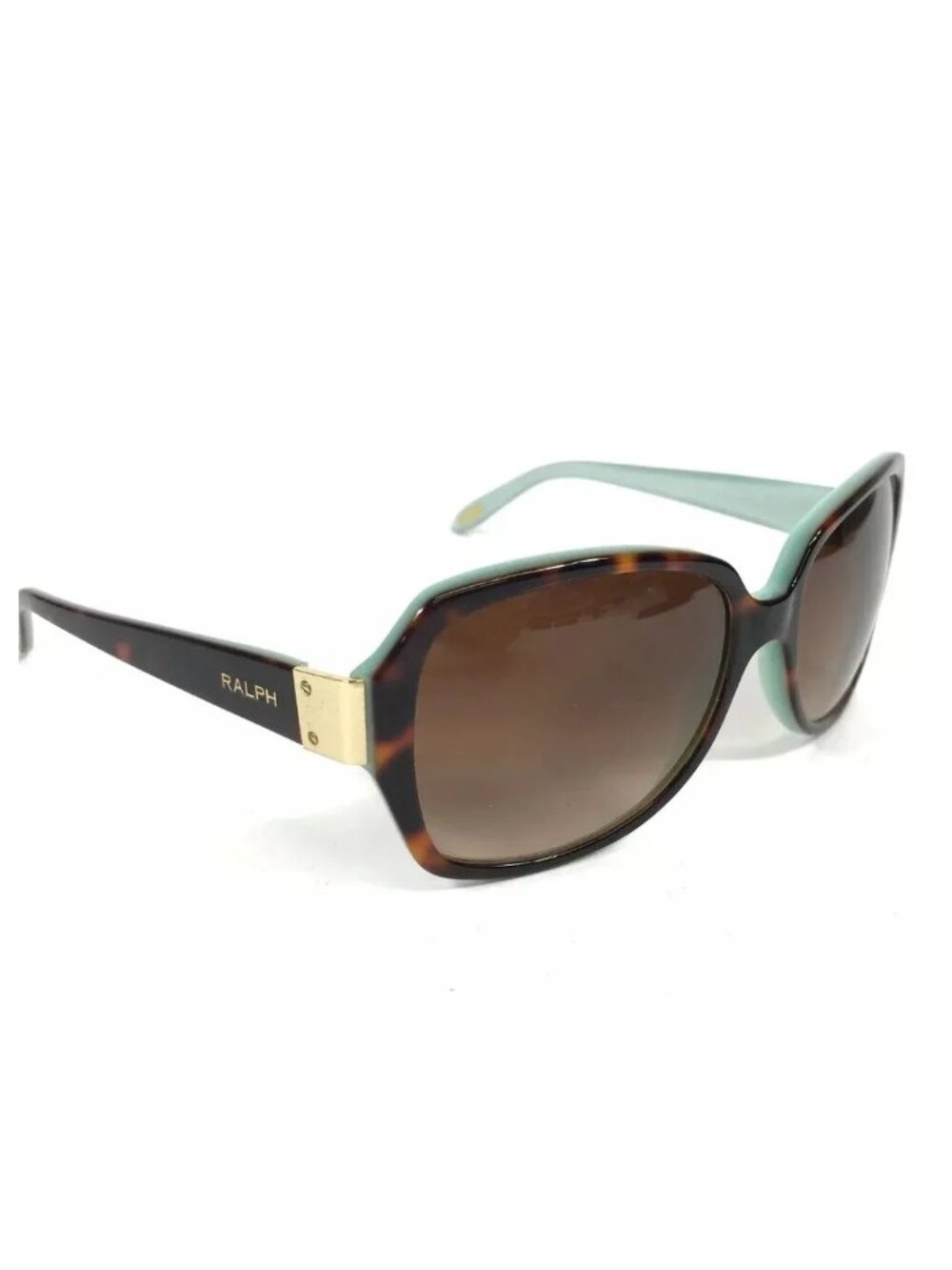NEW RALPH LAUREN RA5138 Sunglasses – Shiny Havana/Aquamarine with Gradient 58mm